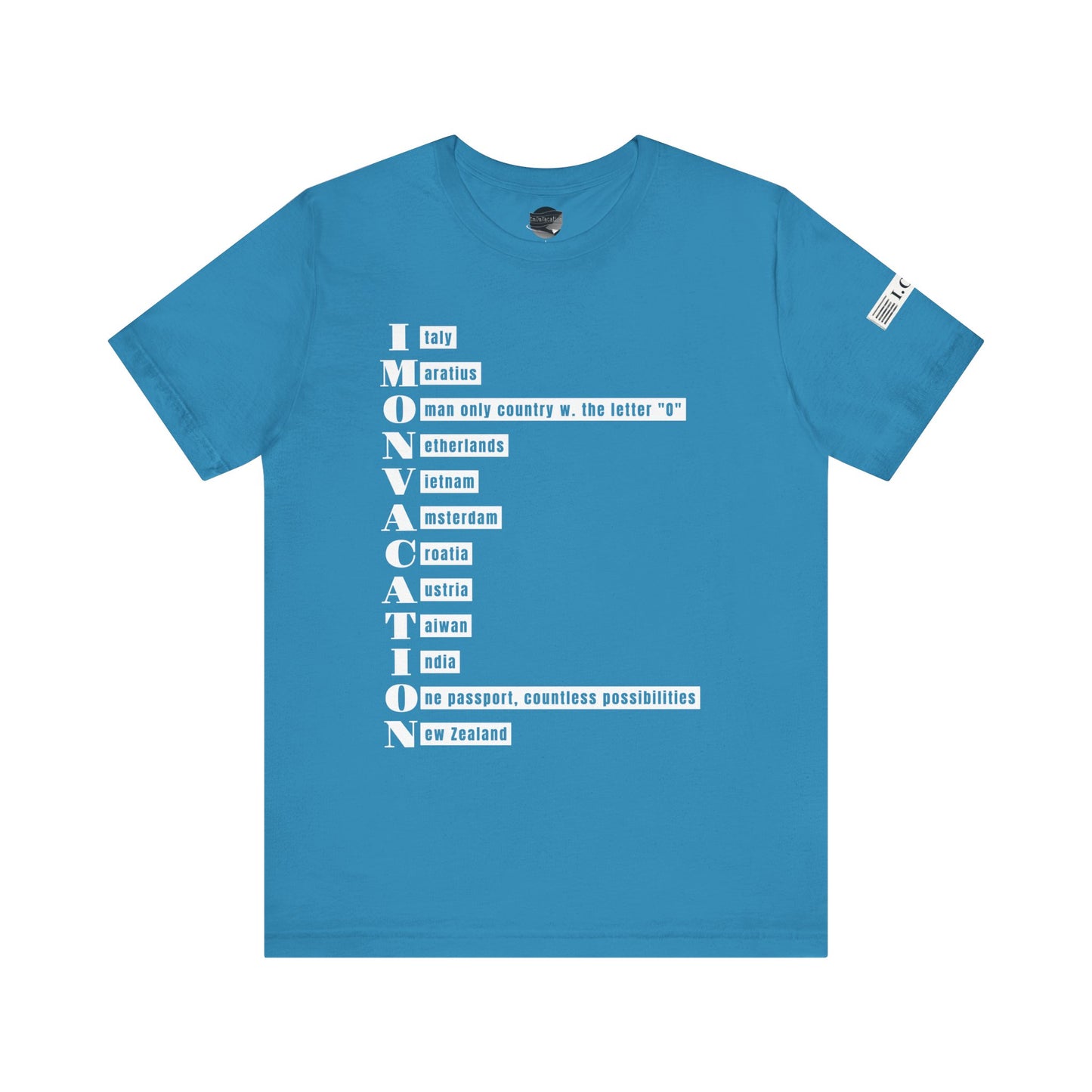 I.O.V— Minimal Text Graphic T-Shirt