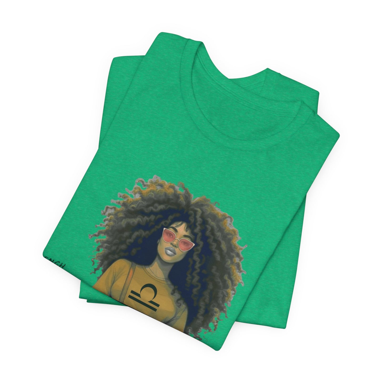 I.O.V-(Libra) Voyage Avec Moi Afro Travel Girl Graphic Tee