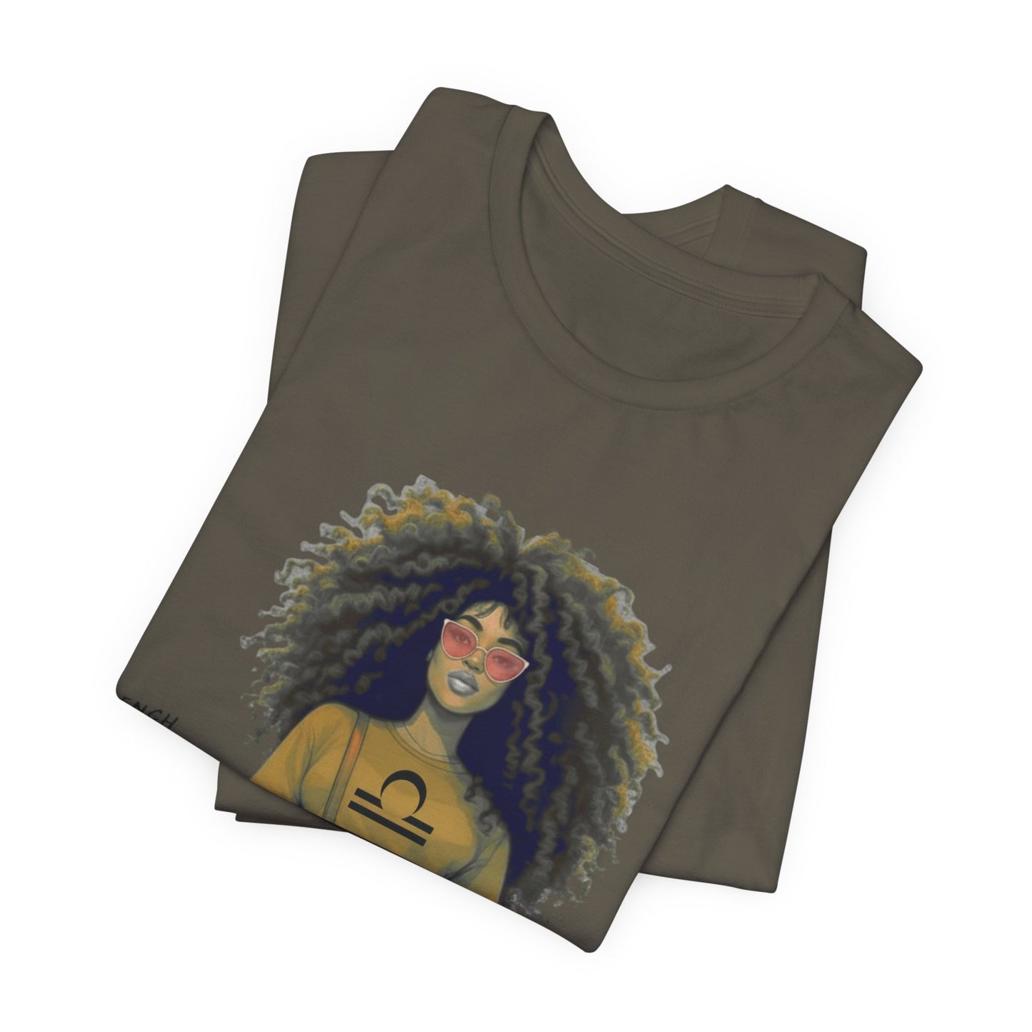 I.O.V-(Libra) Voyage Avec Moi Afro Travel Girl Graphic Tee