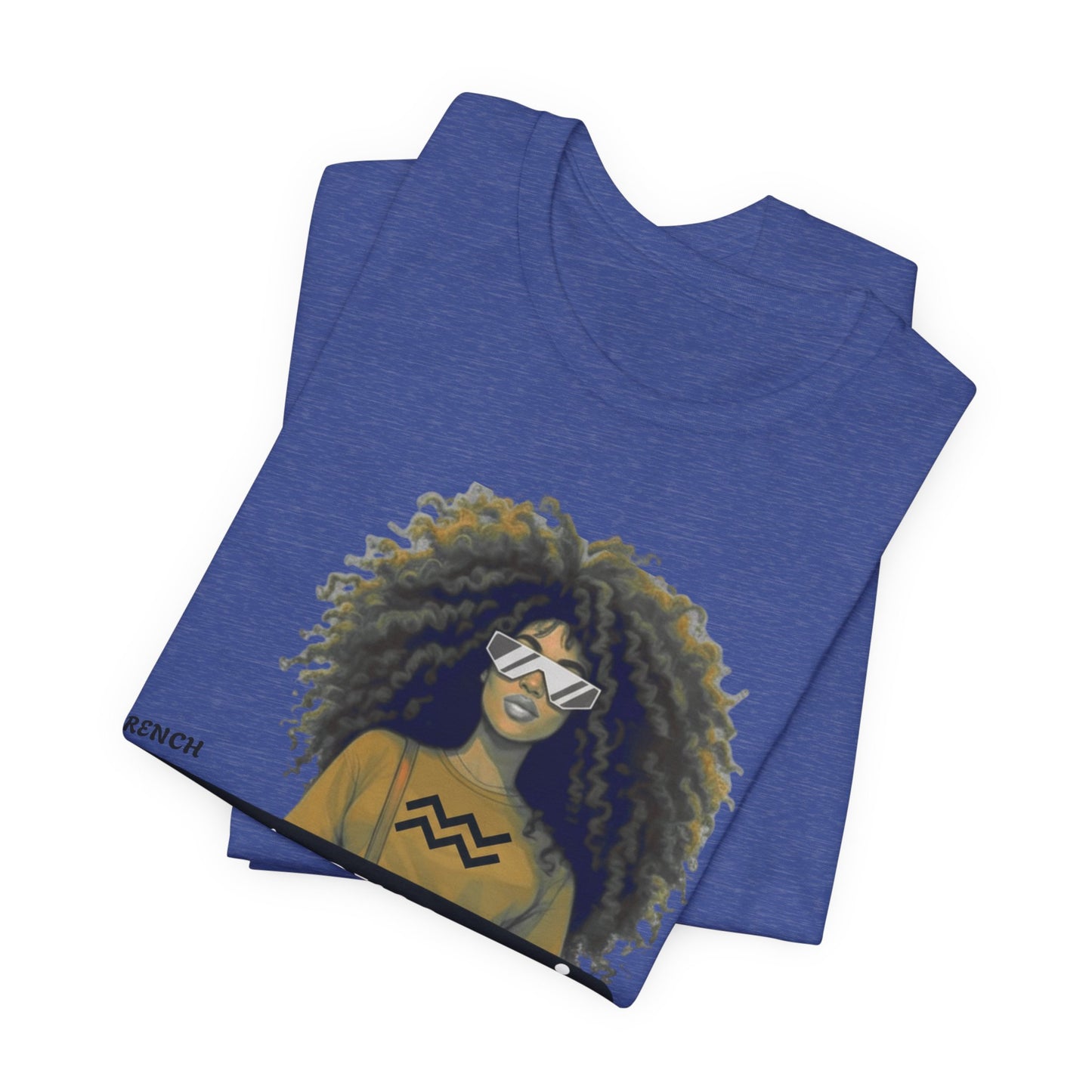 I.O.V-(Aquarius) Voyage Avec Moi Afro Travel Girl Graphic Tee