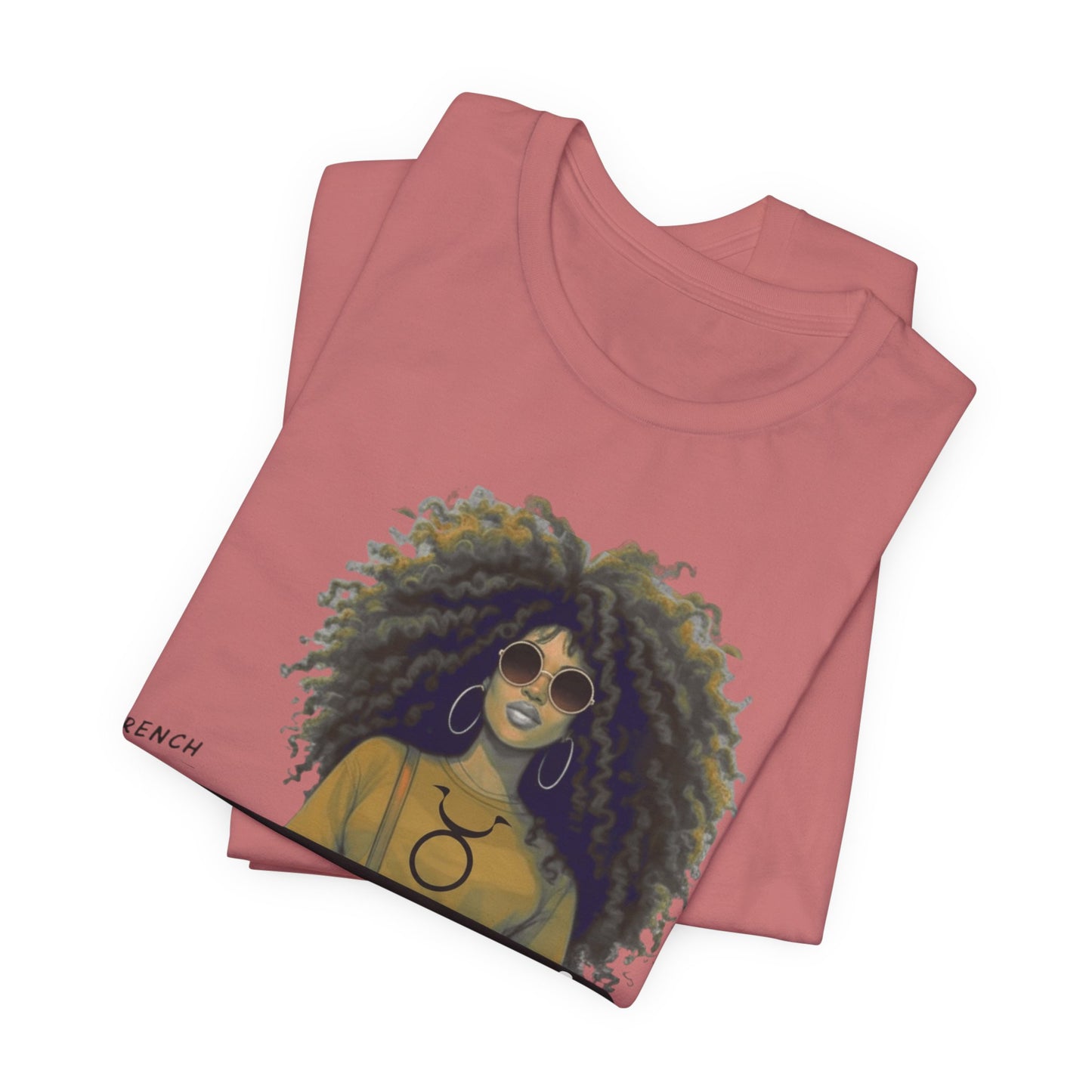I.O.V-(Taurus) Voyage Avec Moi Afro Travel Girl Graphic Tee