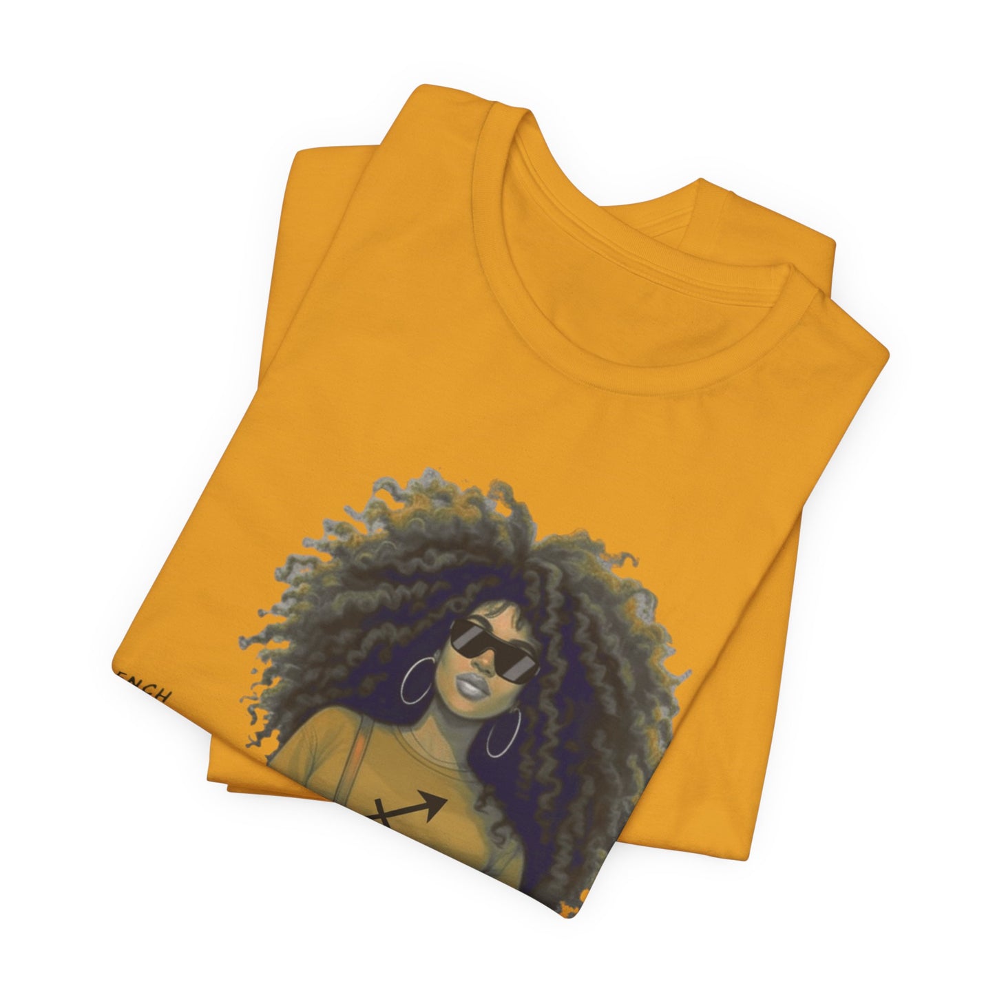 I.O.V-(Sagittarius) Voyage Avec Moi Afro Travel Girl Graphic Tee