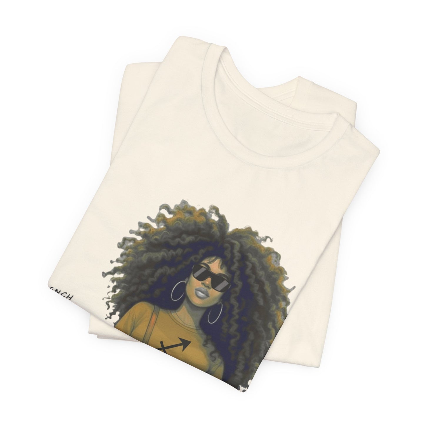 I.O.V-(Sagittarius) Voyage Avec Moi Afro Travel Girl Graphic Tee