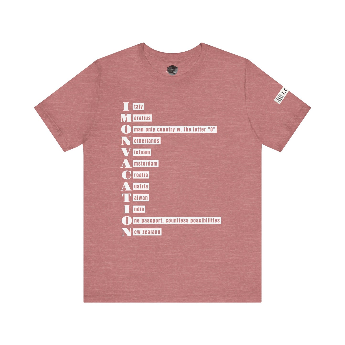 I.O.V— Minimal Text Graphic T-Shirt