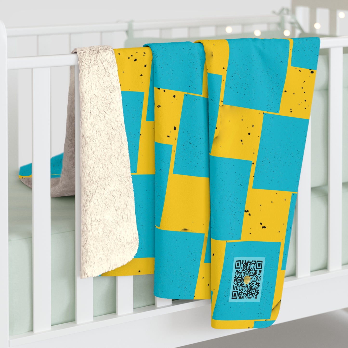 I.O.V-Checker Sherpa Fleece Blanket