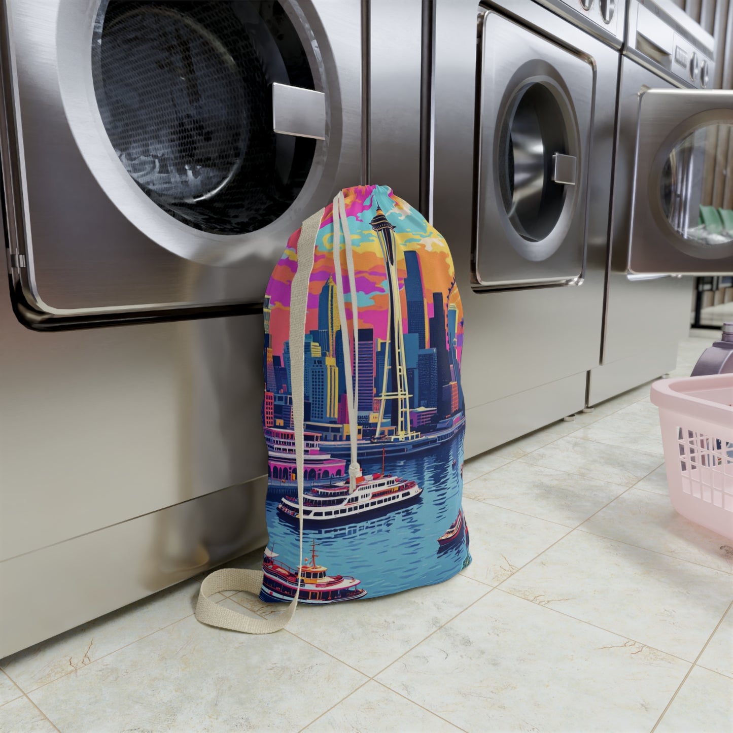 I.O.V- Seattle Skyline Laundry Bag
