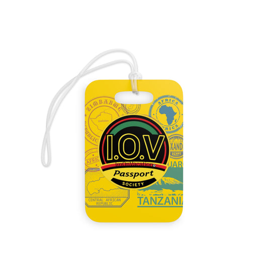 I.O.V- Passport Society Light Gold Luggage Tags