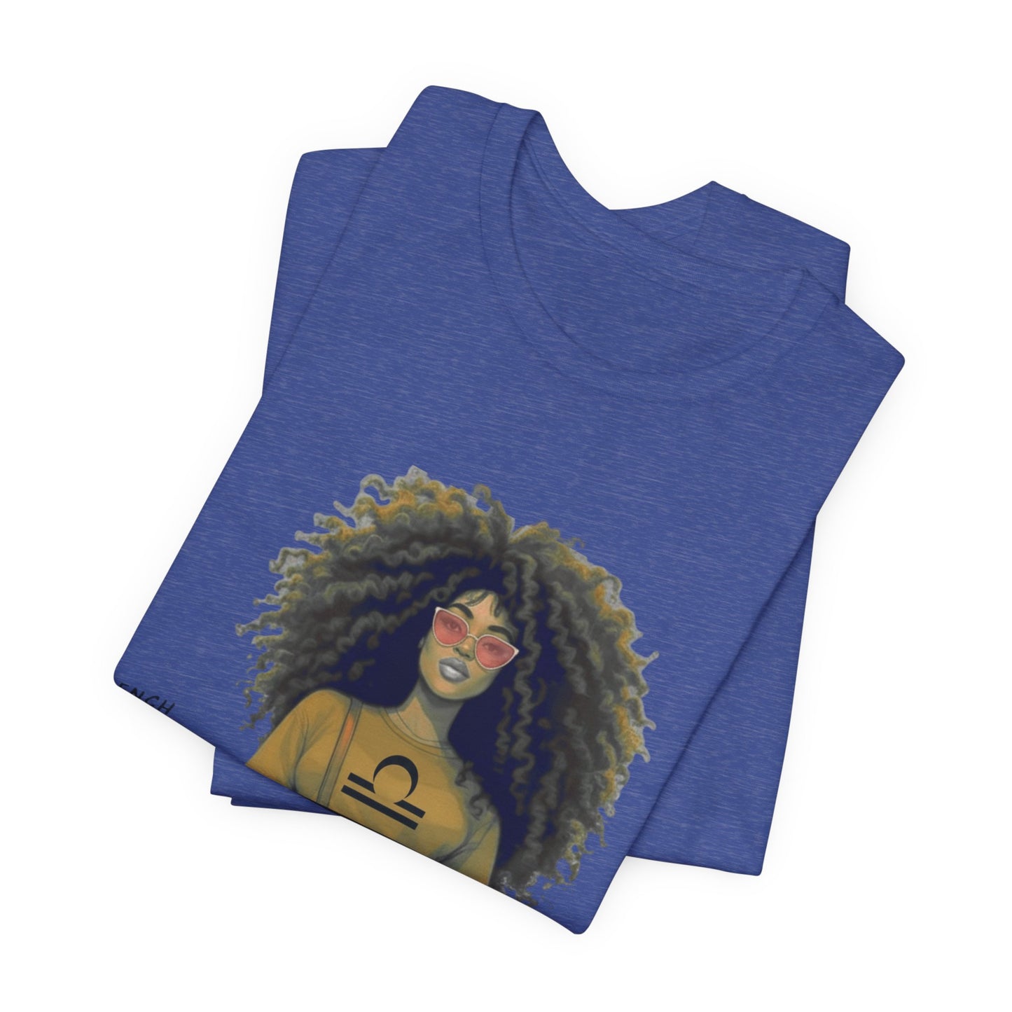 I.O.V-(Libra) Voyage Avec Moi Afro Travel Girl Graphic Tee