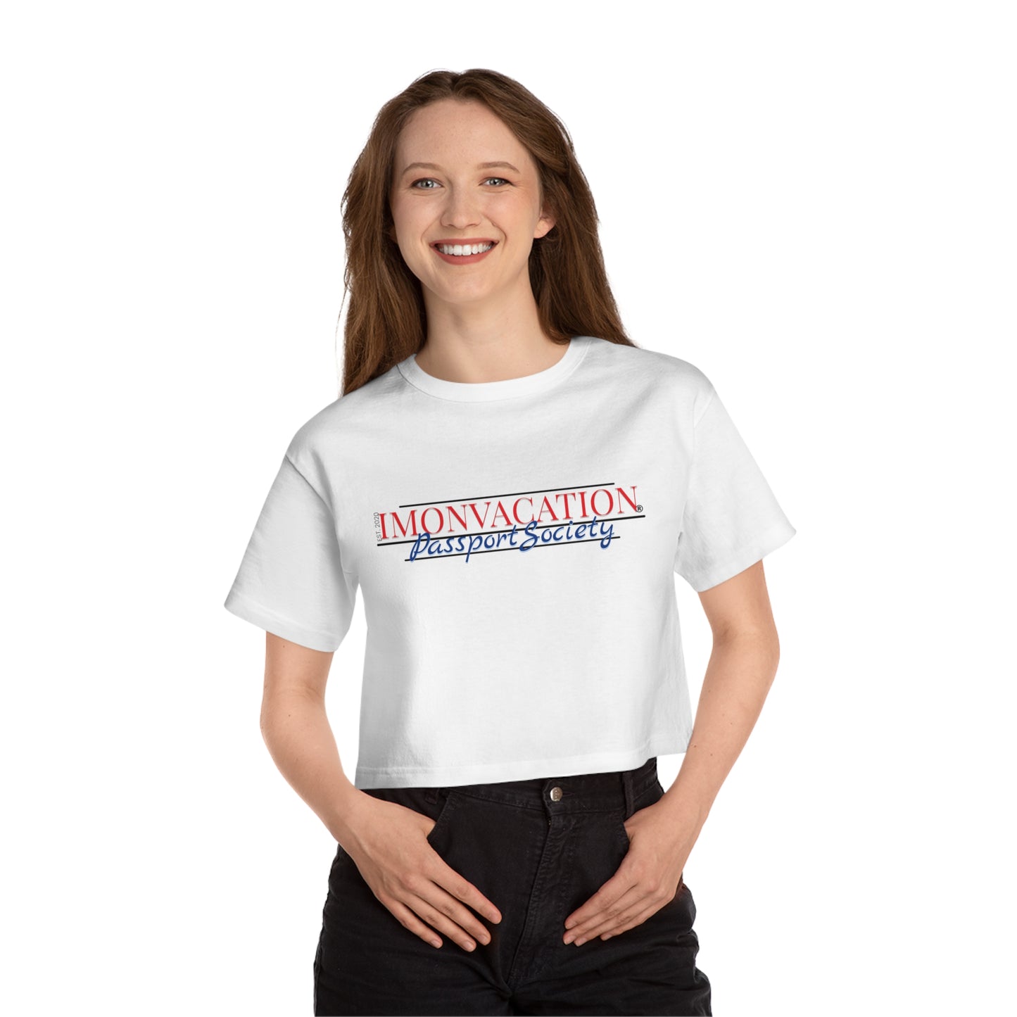 I.O.V-Passport Society Champion Women's Heritage Cropped Tee