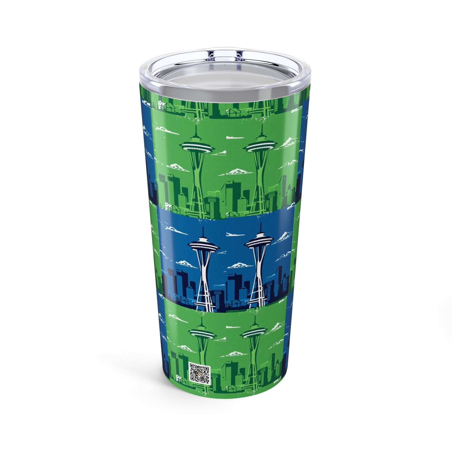 I.O.V-Seattle Blue & Green Skyline 20oz Tumbler - Travel Cup