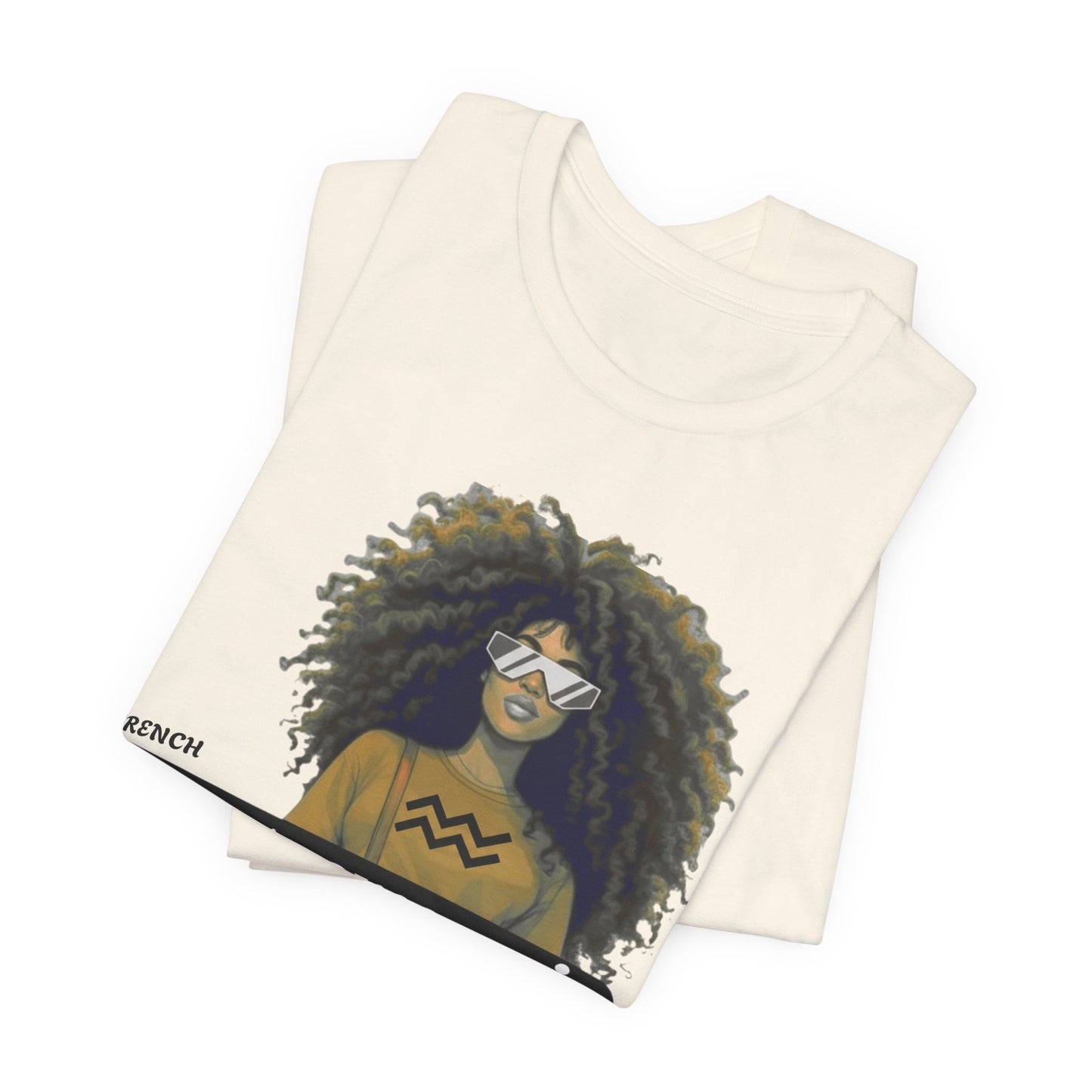I.O.V-(Aquarius) Voyage Avec Moi Afro Travel Girl Graphic Tee
