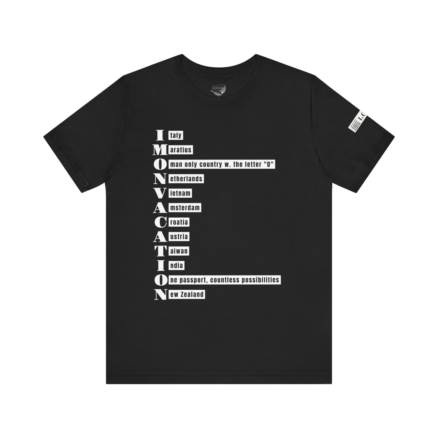 I.O.V— Minimal Text Graphic T-Shirt