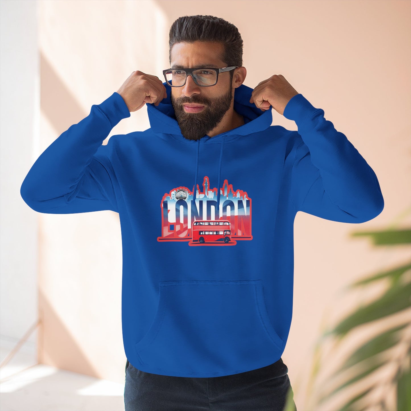 I.O.V-London (LHR) Vintage-Inspired Fleece Hoodie