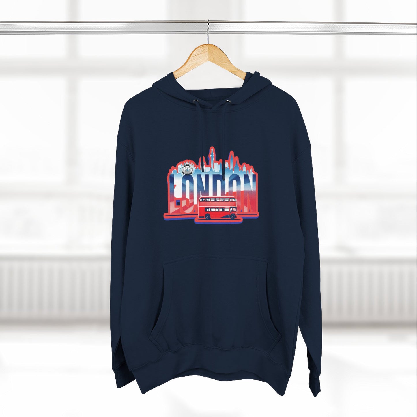 I.O.V-London (LHR) Vintage-Inspired Fleece Hoodie