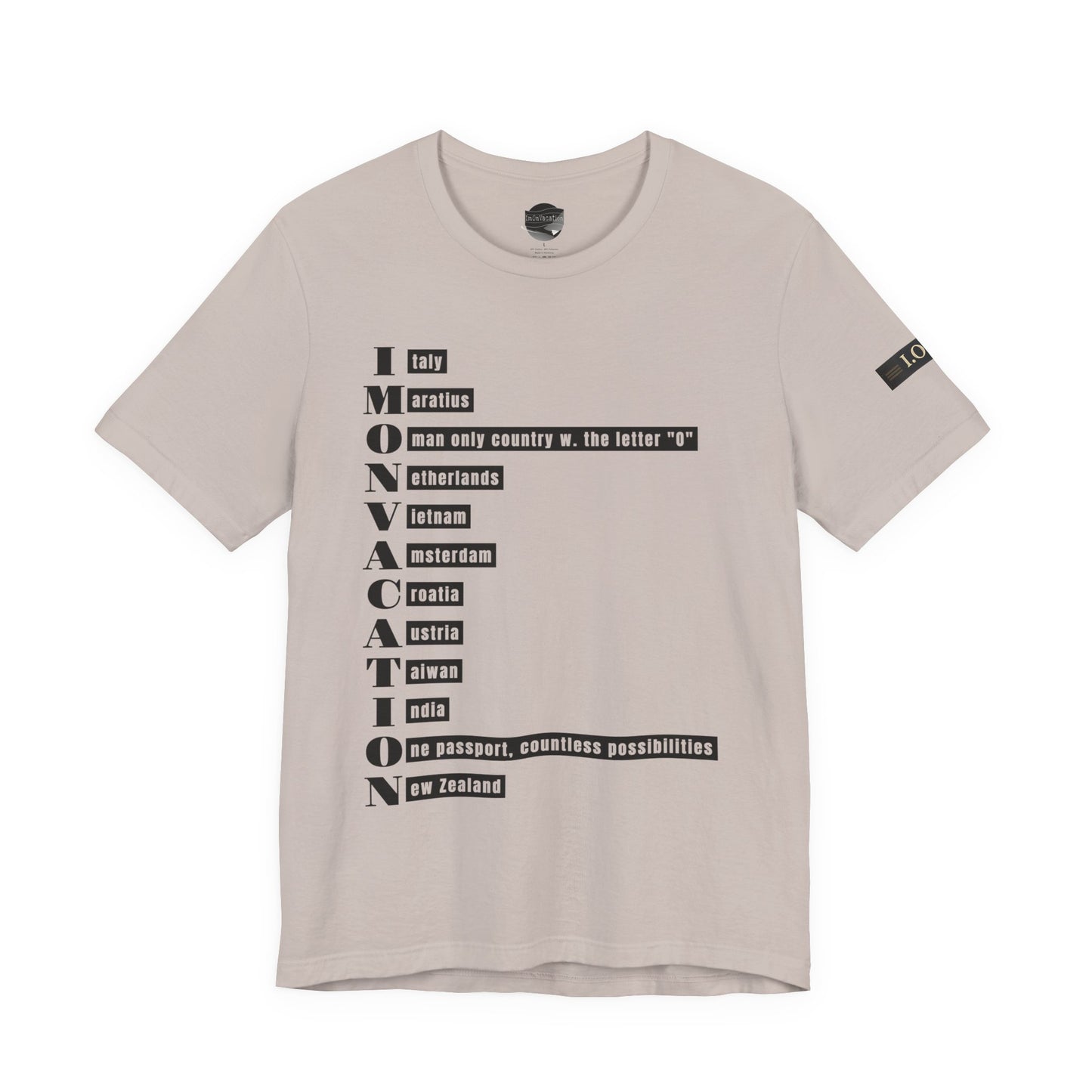 I.O.V— Minimal Text Graphic T-Shirt