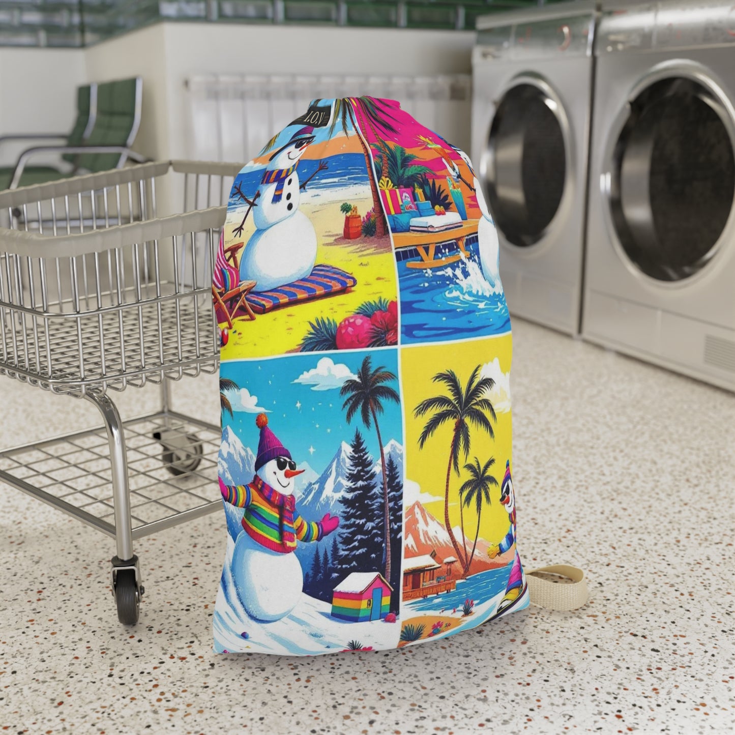 I.O.V- Festive Holiday Snowman Multi-use Bag