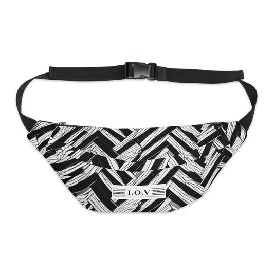 I.O.V-PS Black Geo Large Fanny Pack