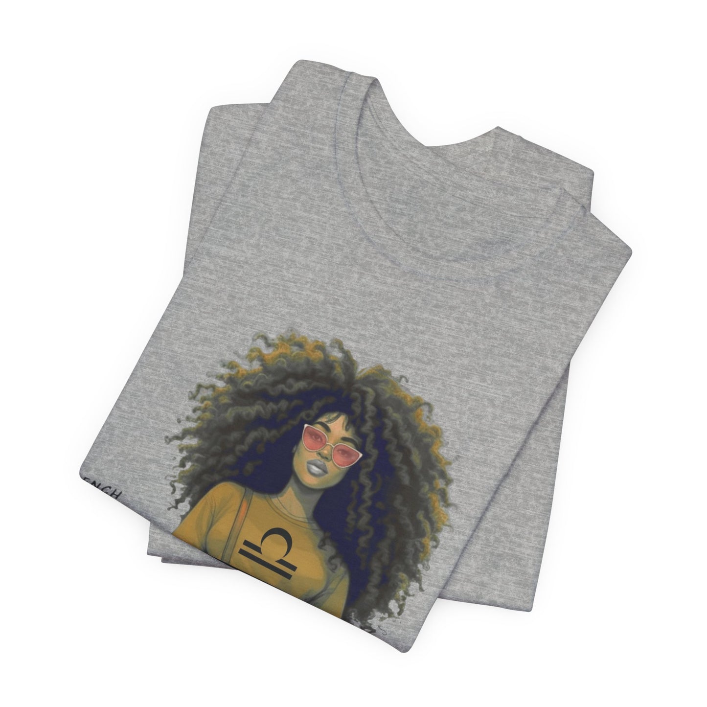 I.O.V-(Libra) Voyage Avec Moi Afro Travel Girl Graphic Tee