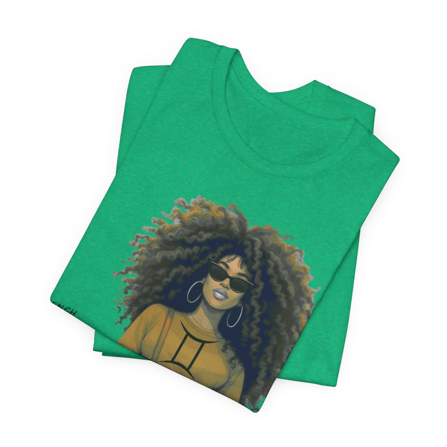 I.O.V-(Gemini) Voyage Avec Moi Afro Travel Girl Graphic Tee