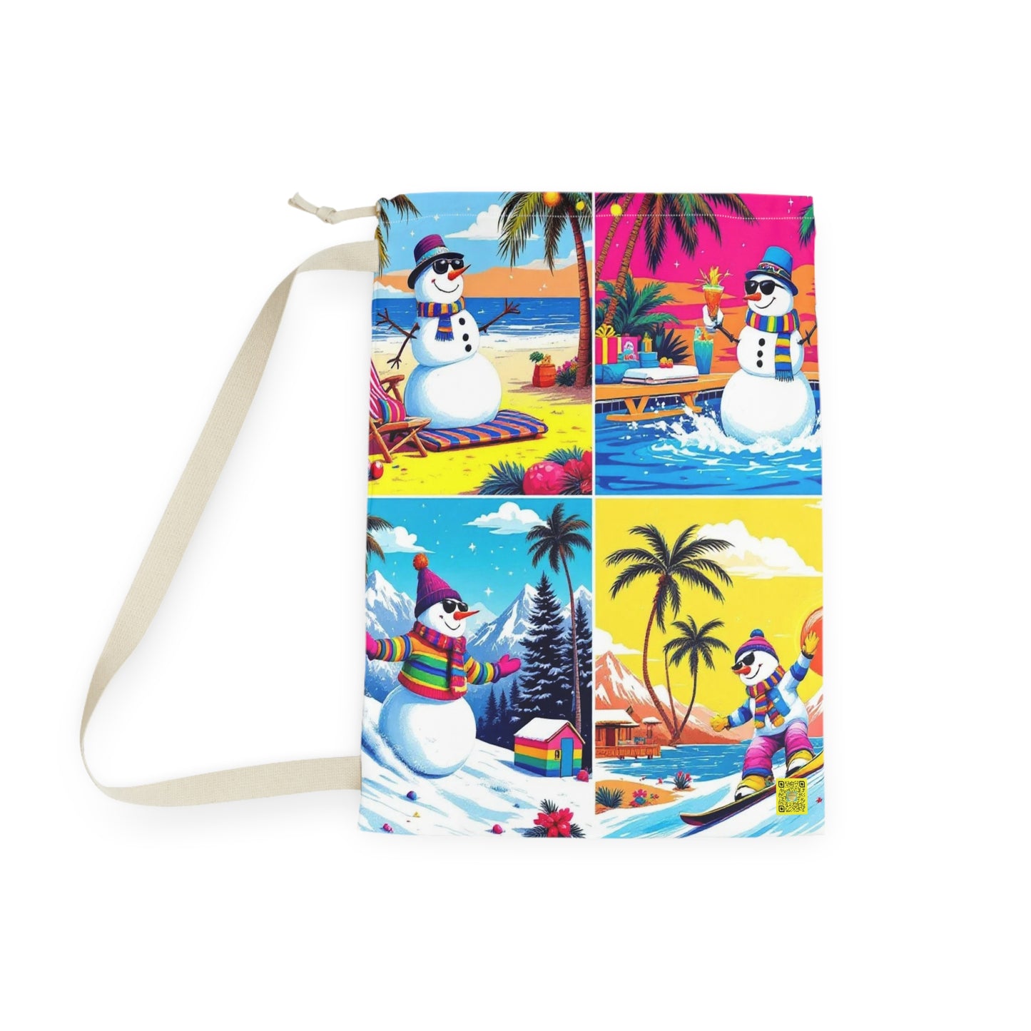 I.O.V- Festive Holiday Snowman Multi-use Bag