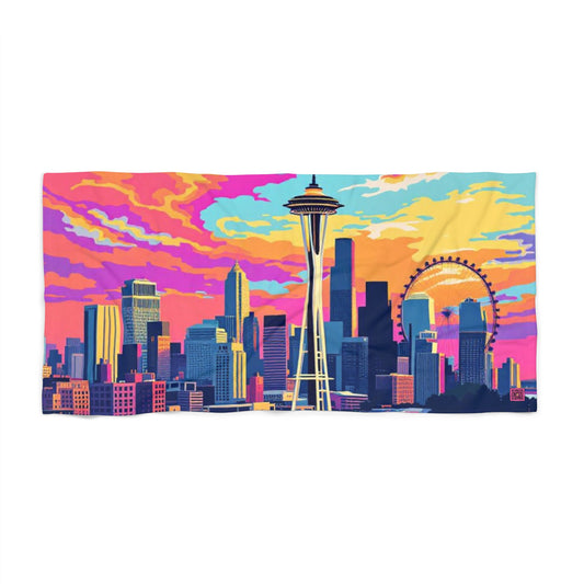 I.O.V- Seattle Skyline Beach Towel