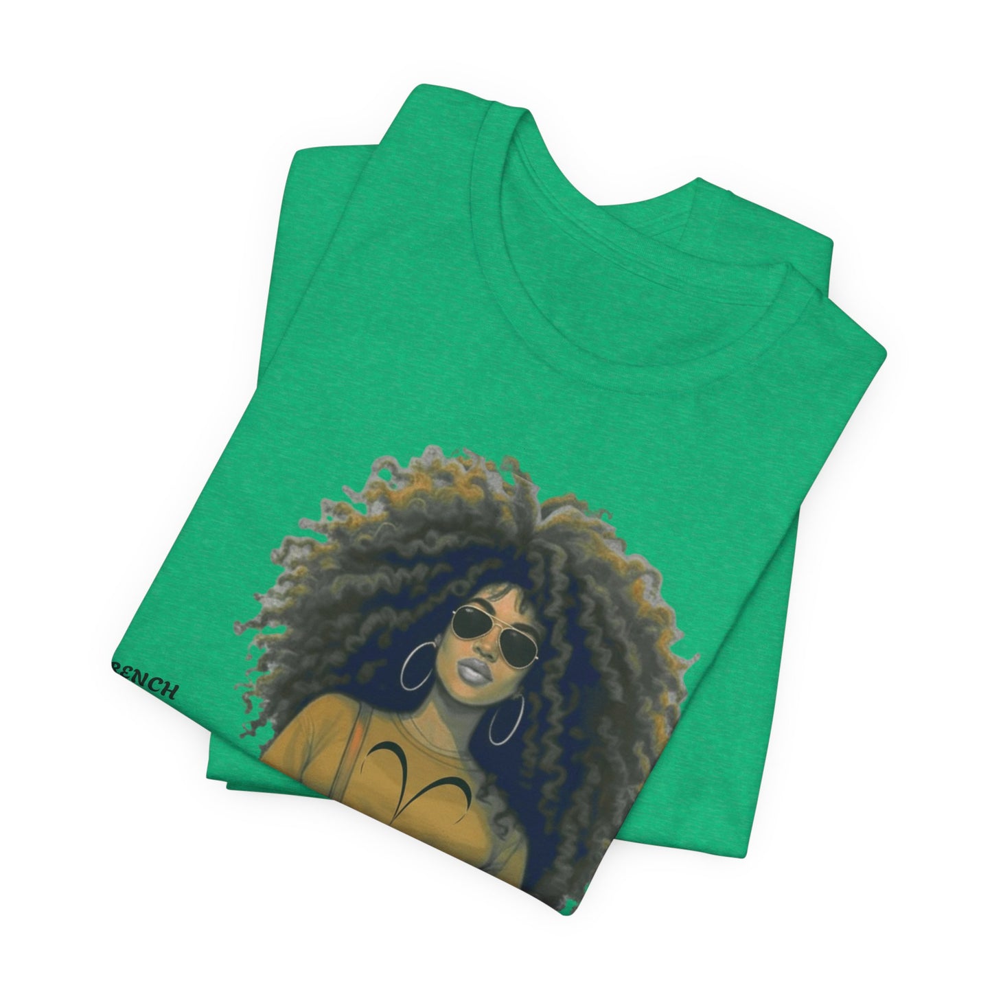 I.O.V-(Aries) Voyage Avec Moi Afro Travel Girl Graphic Tee
