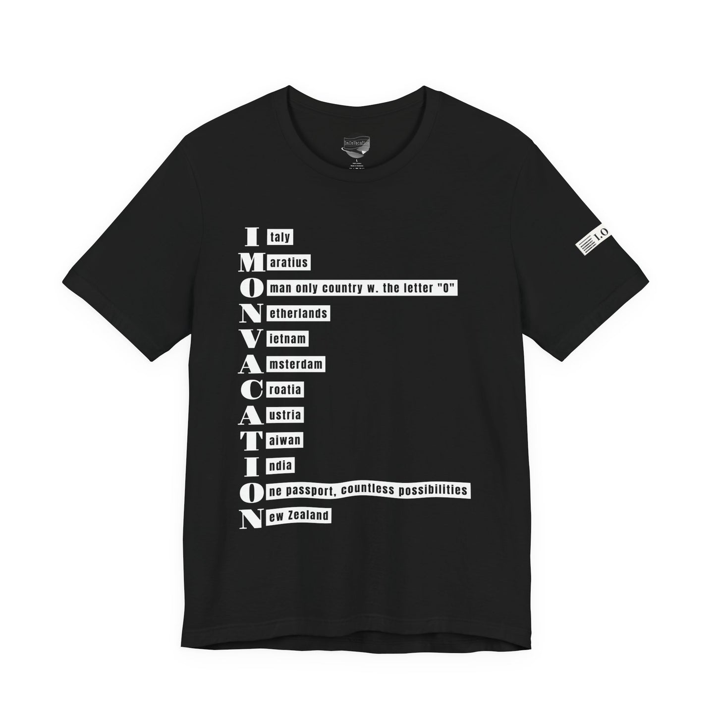 I.O.V— Minimal Text Graphic T-Shirt