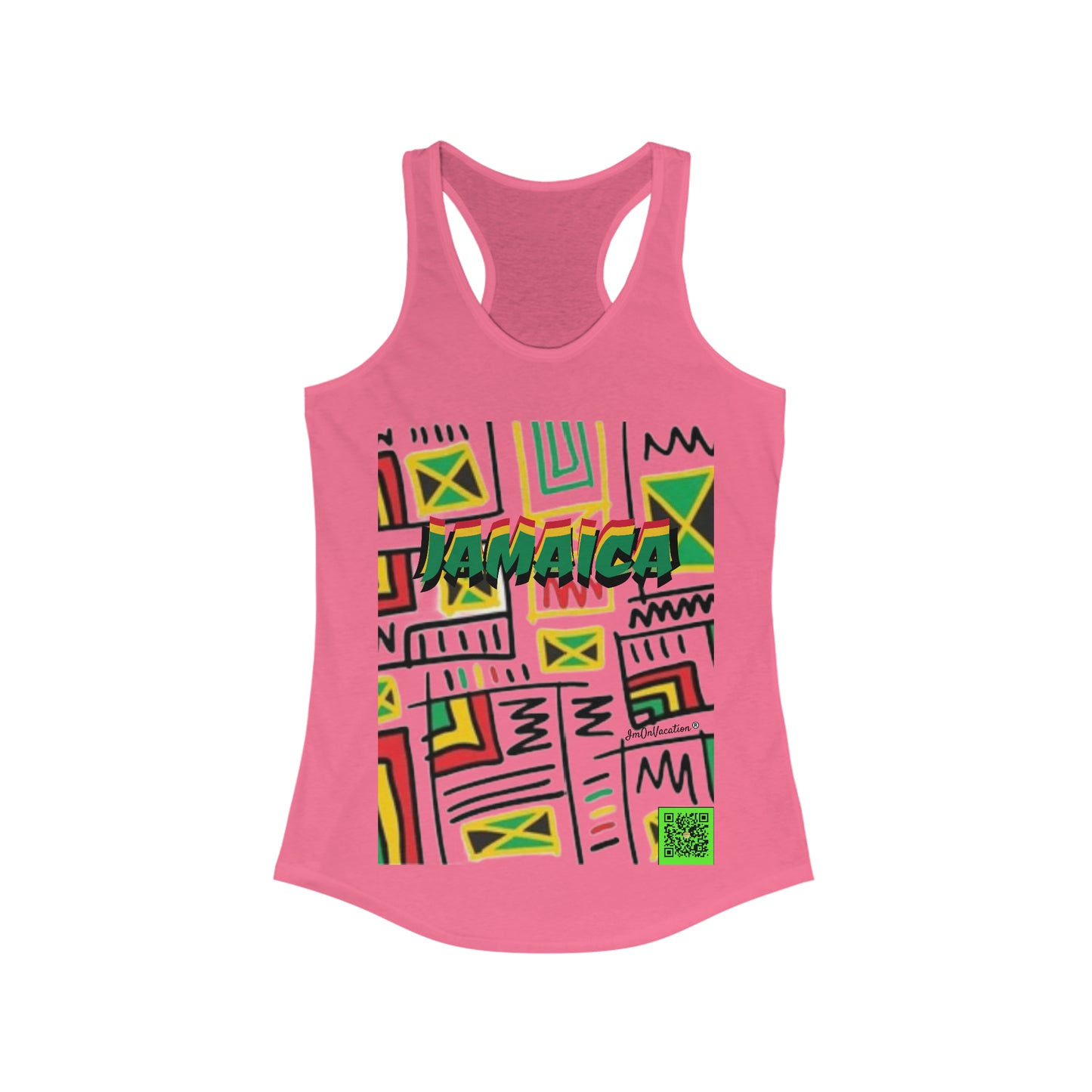 I.O.V-Jamaica Abstract Women's Ideal Racerback Tank