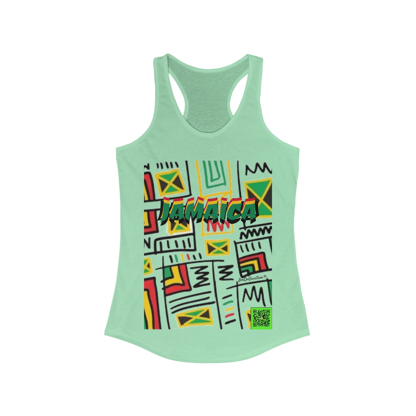 I.O.V-Jamaica Abstract Women's Ideal Racerback Tank