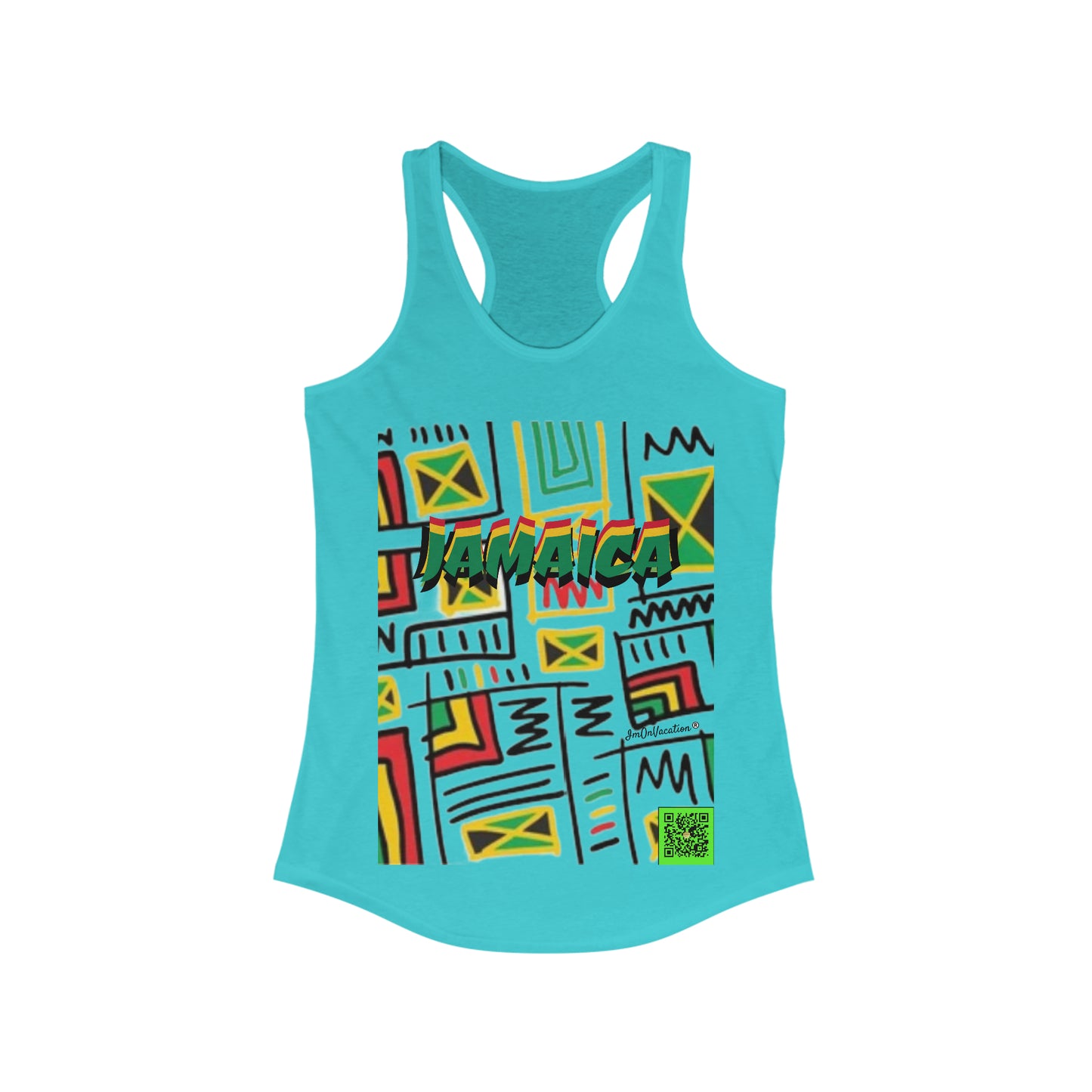 I.O.V-Jamaica Abstract Women's Ideal Racerback Tank