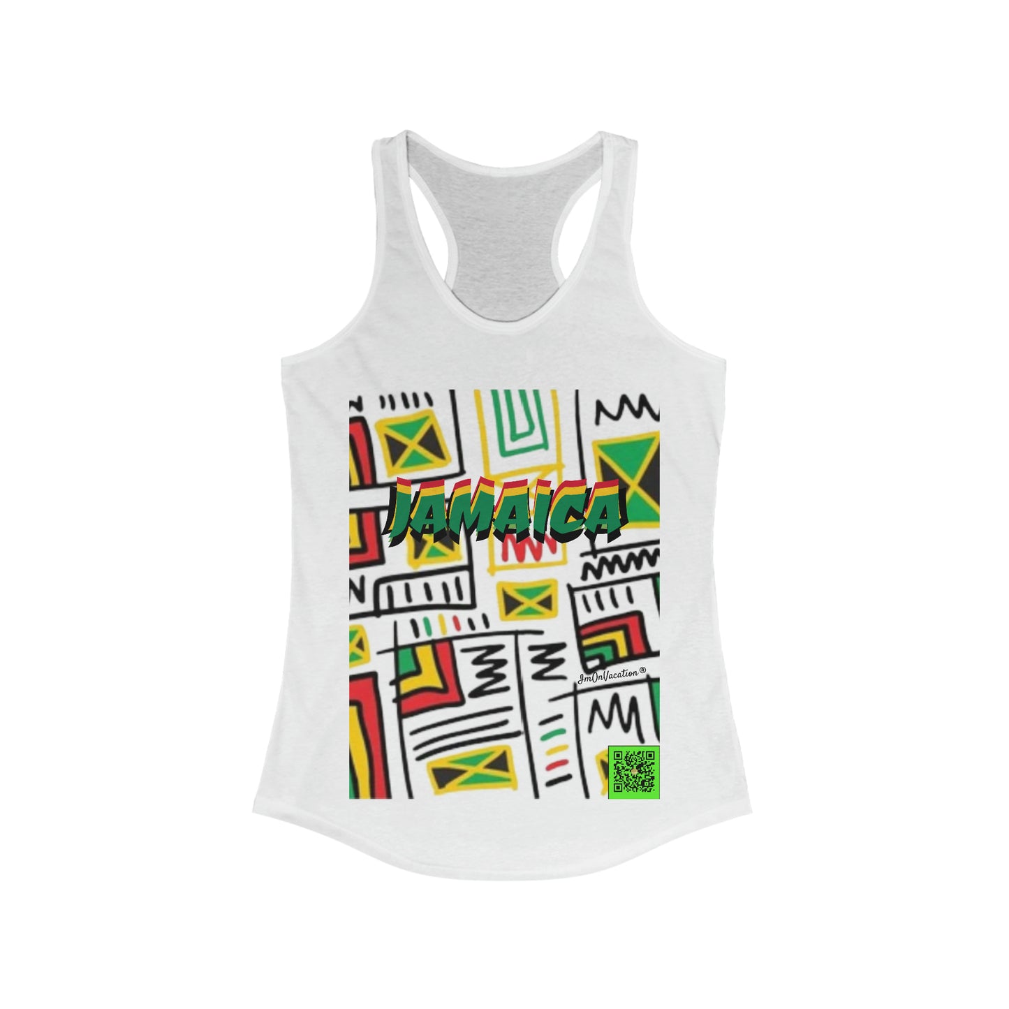 I.O.V-Jamaica Abstract Women's Ideal Racerback Tank