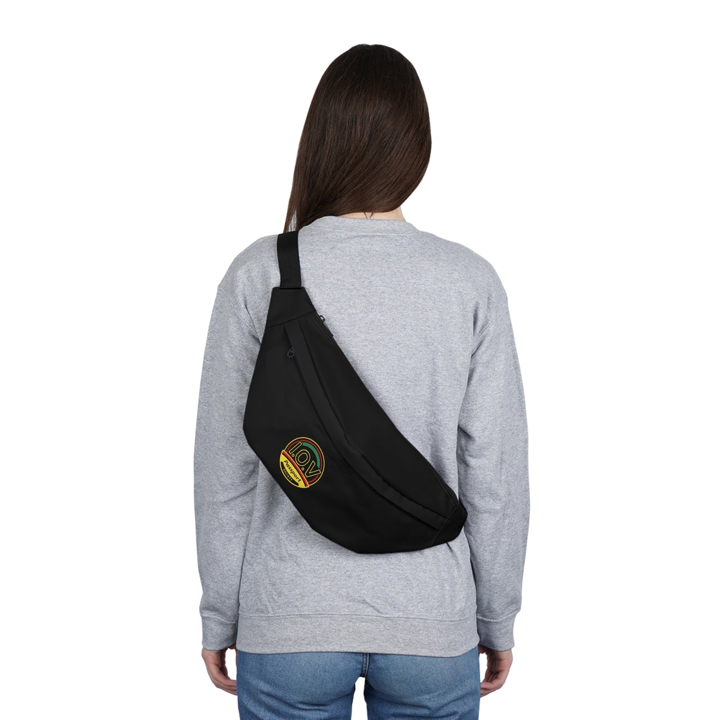 I.O.V-PS Black on Black Large Fanny Pack