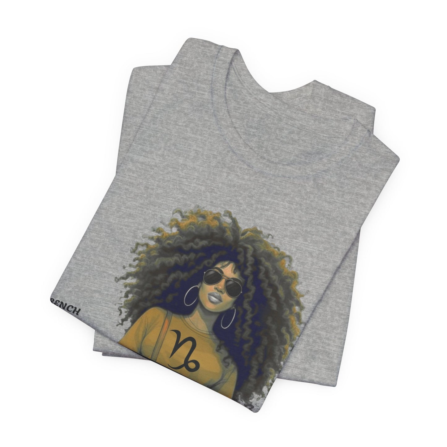 I.O.V-(Capricorn) Voyage Avec Moi Afro Travel Girl Graphic Tee