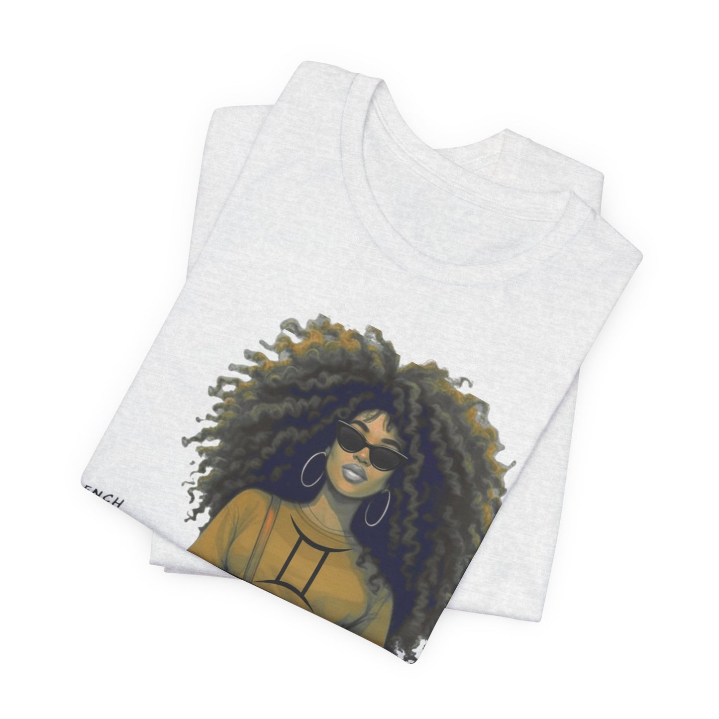 I.O.V-(Gemini) Voyage Avec Moi Afro Travel Girl Graphic Tee