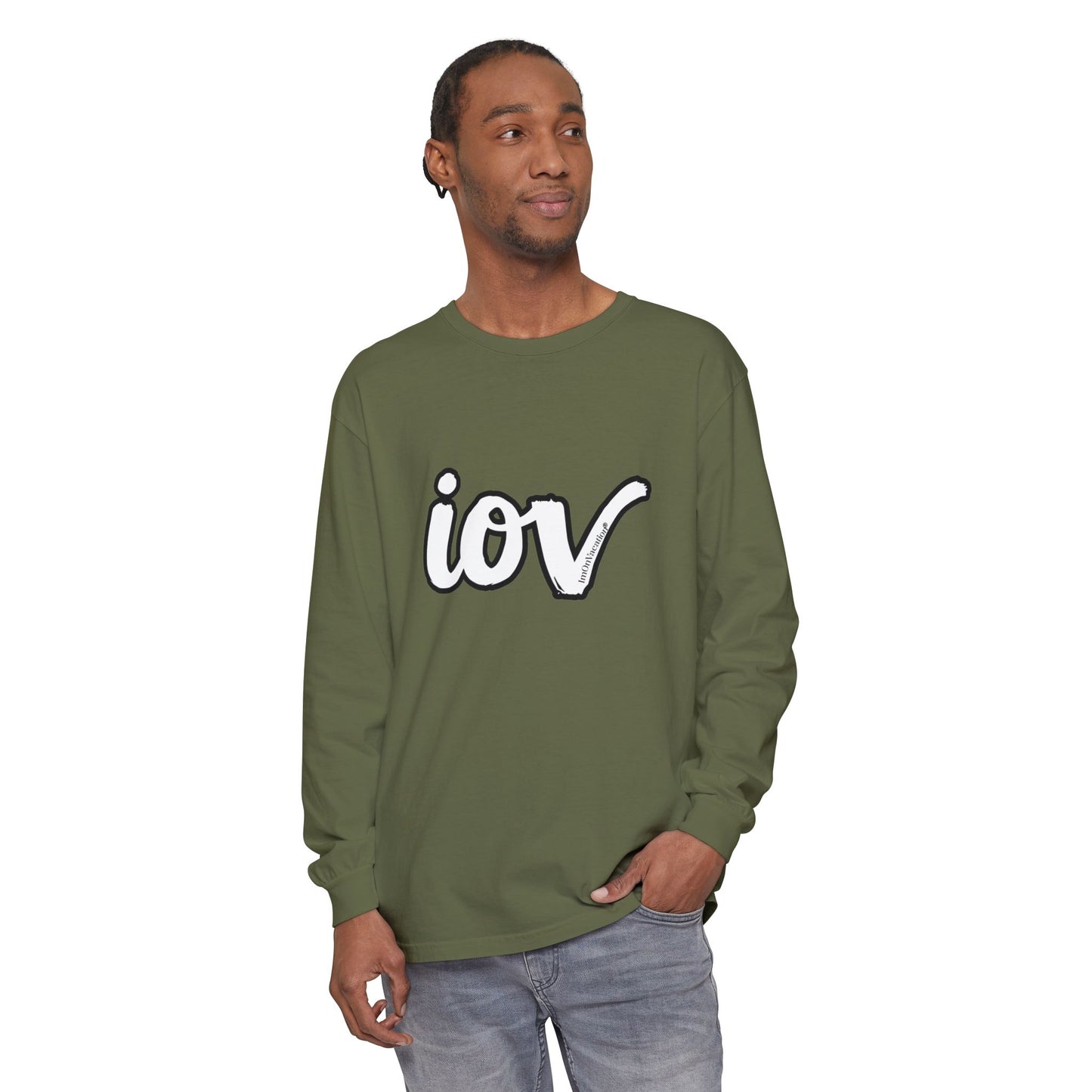 I.O.V-Sig2 Casual Graphic Long Sleeve Shirt