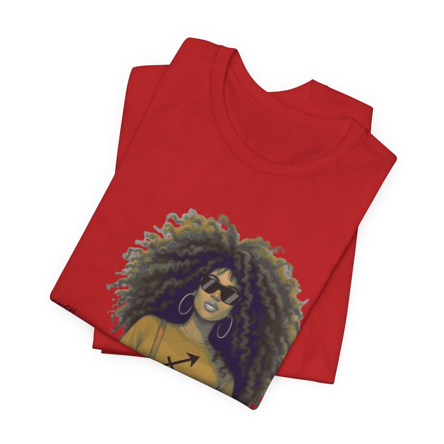 I.O.V-(Sagittarius) Voyage Avec Moi Afro Travel Girl Graphic Tee