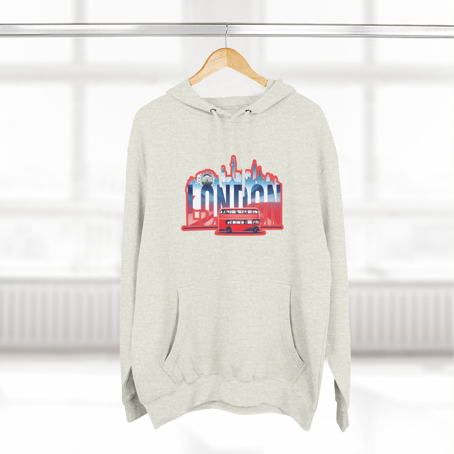 I.O.V-London (LHR) Vintage-Inspired Fleece Hoodie