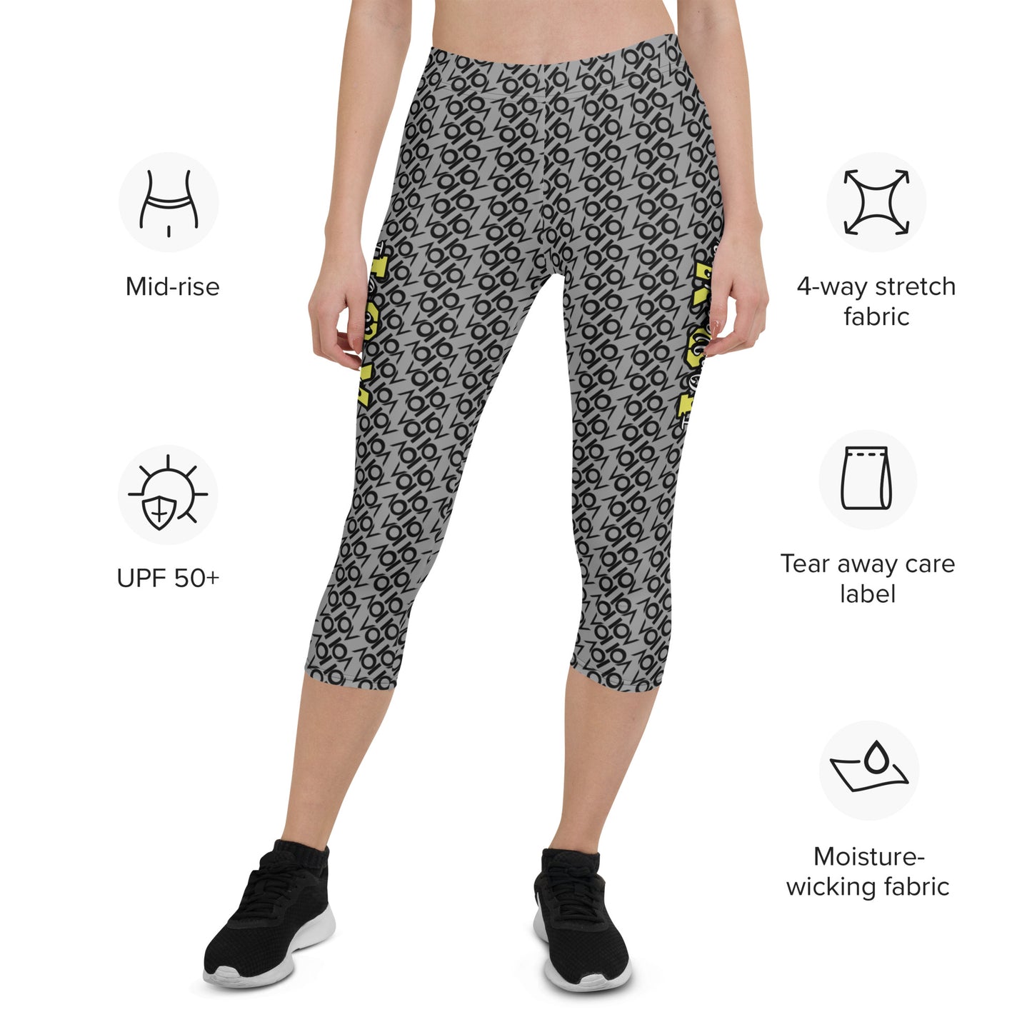 I.O.V-SPS23 Grey Capri Leggings