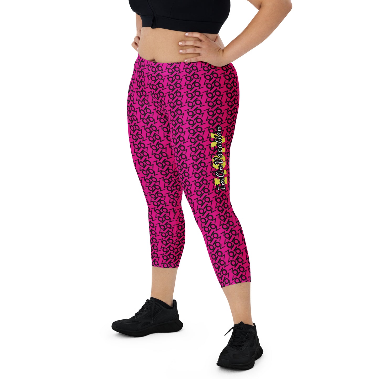 I.O.V-SPS23 Pink Capri Leggings