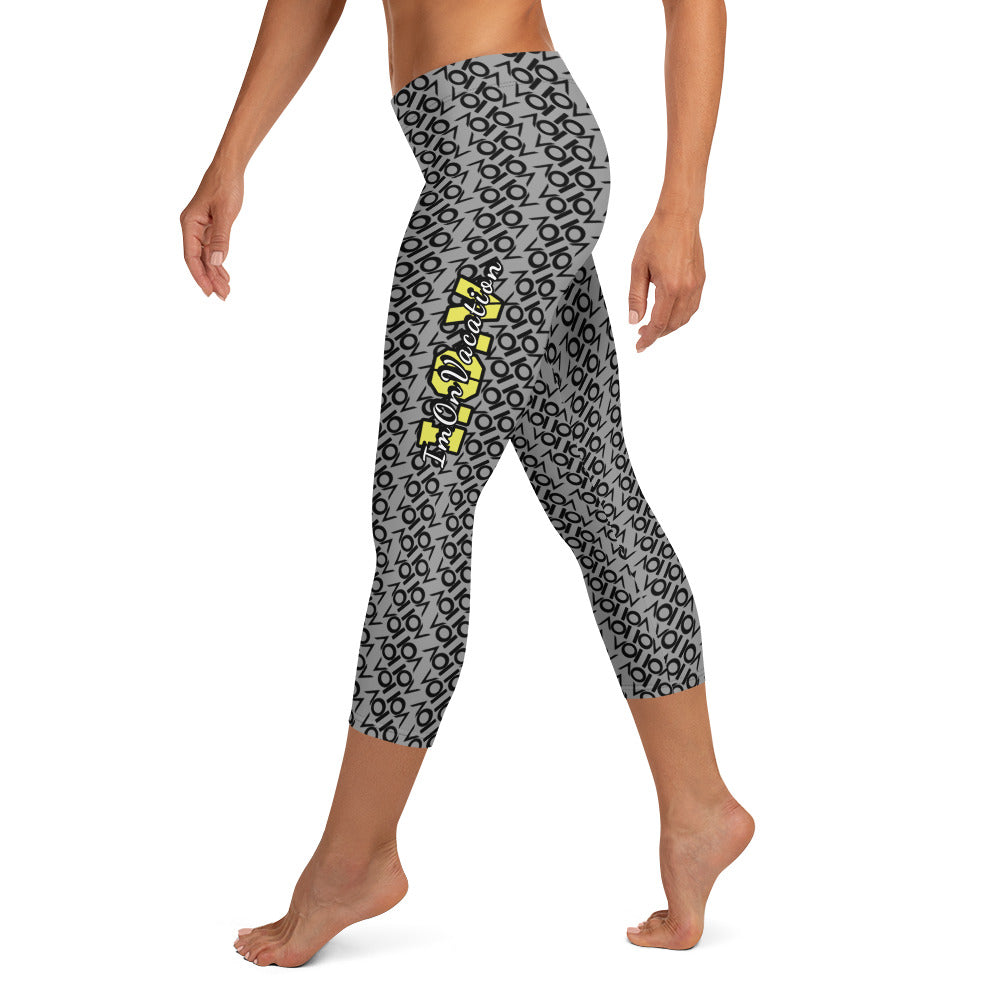 I.O.V-SPS23 Grey Capri Leggings