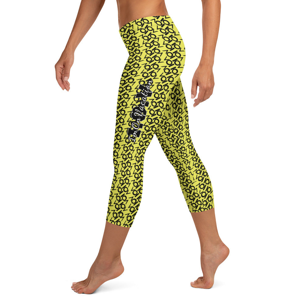 I.O.V-SPS23 Yellow Capri Legging