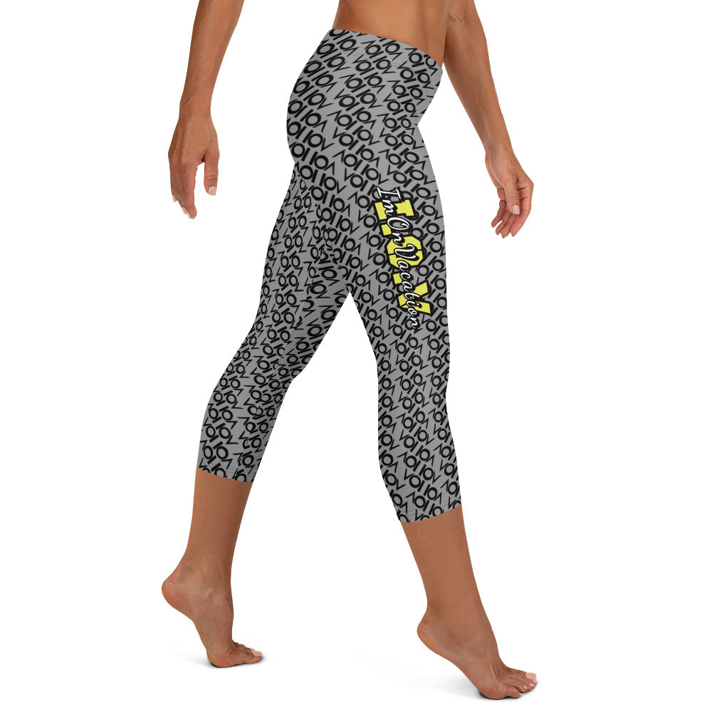 I.O.V-SPS23 Grey Capri Leggings