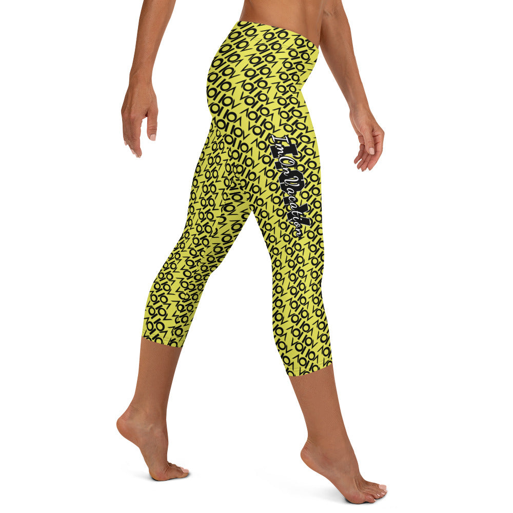 I.O.V-SPS23 Yellow Capri Legging