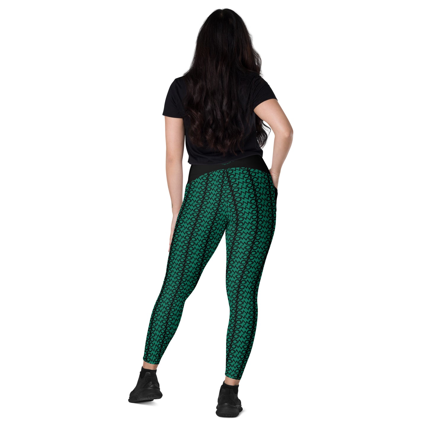 I.O.V-SPS23 Tropical Green Leggings with pockets