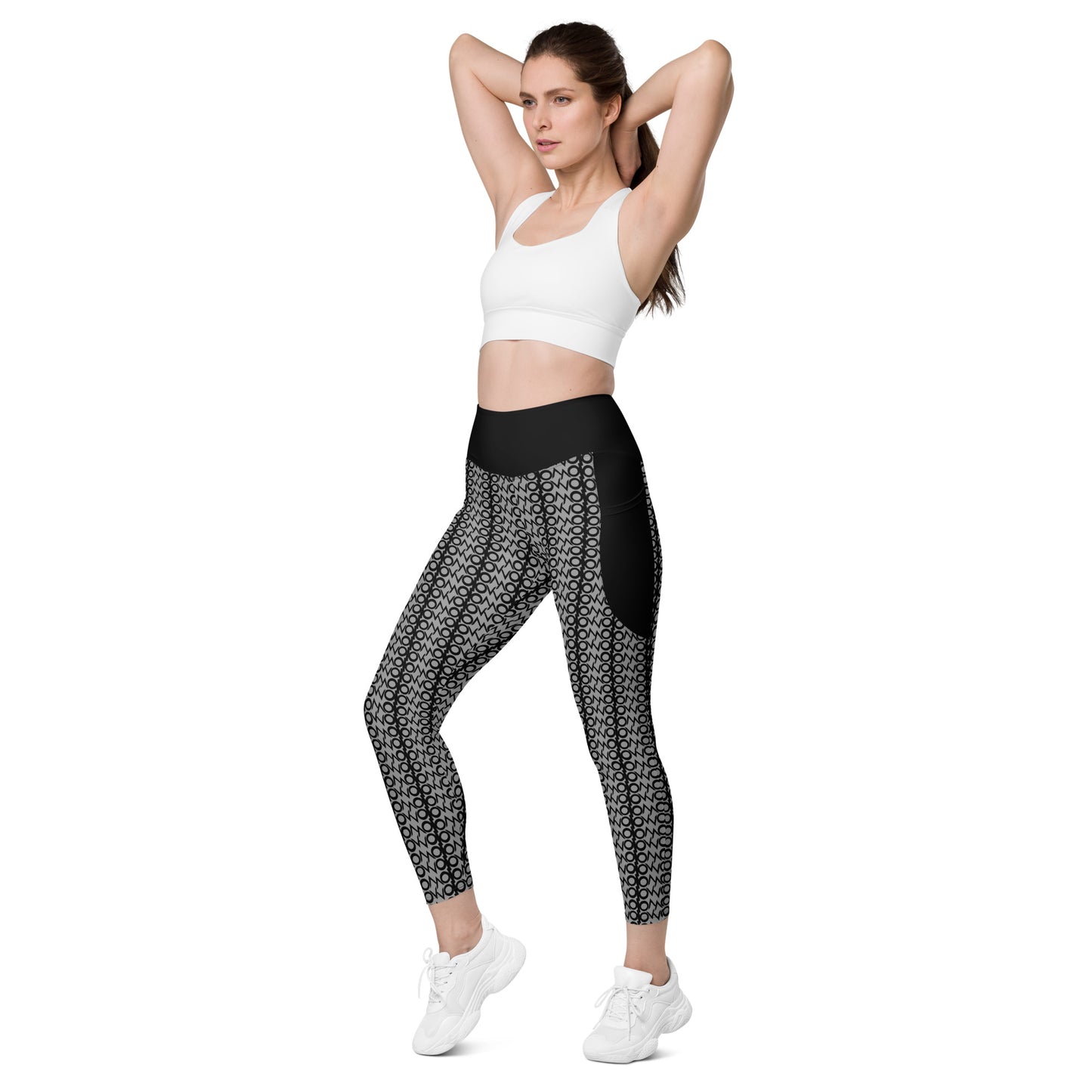 I.O.V-SPS23 Grey Leggings with pockets