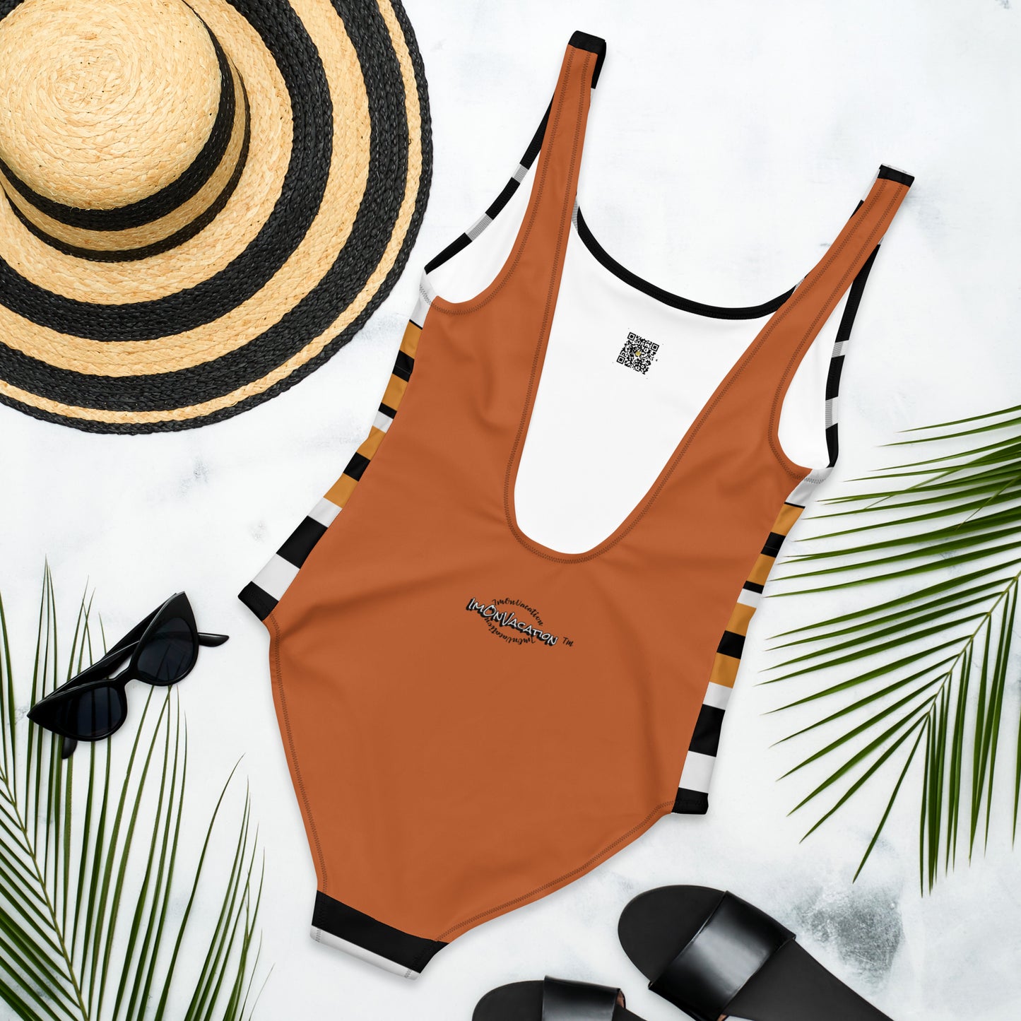I.O.V-SPS24 CMX BLKORG One-Piece Swimsuit