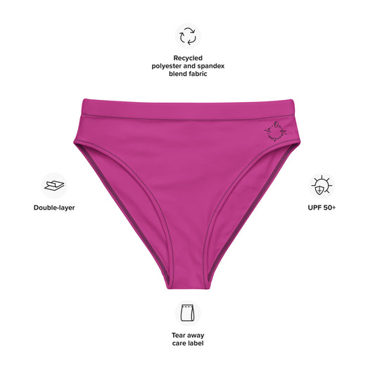 I.O.V-SPS23 Violet Recycled high-waisted bikini bottom