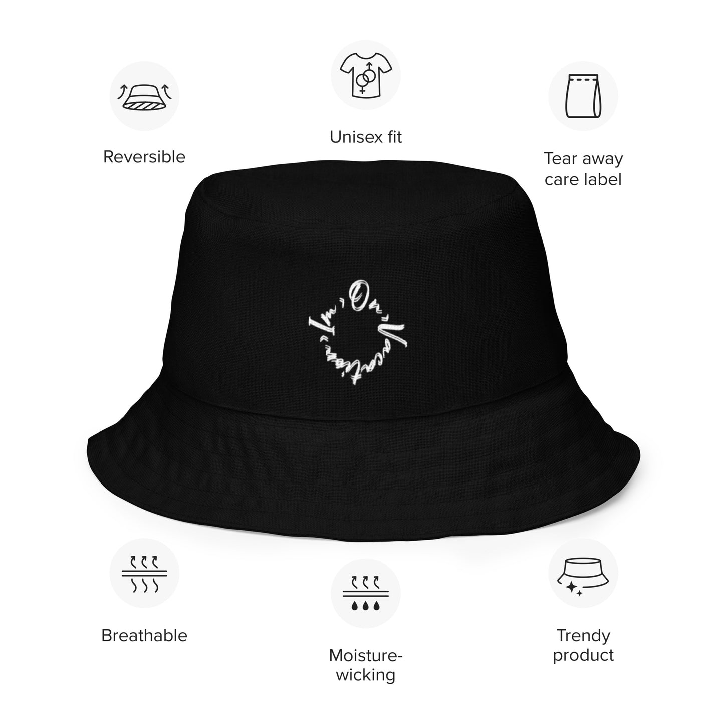 I.O.V-SPS24 Royalty B&W Reversible bucket hat