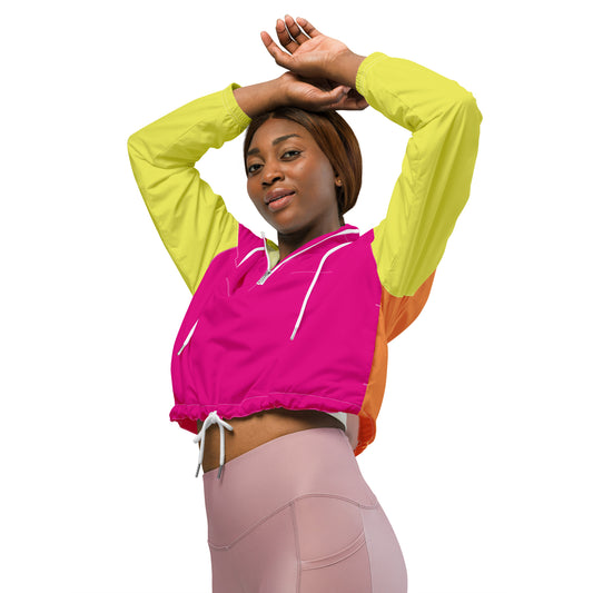 I.O.V-SPS23 Colorblock Women’s cropped windbreaker